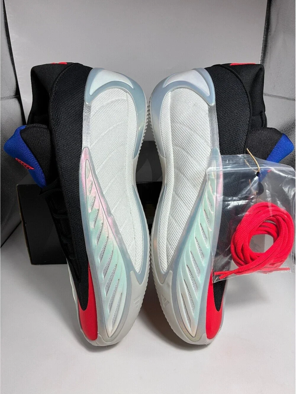 Size 13 - Adidas AE 2 USA Anthony Edwards White Lucid Red Silver